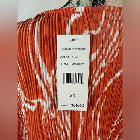 Rafaella Orange and White Blouse ☀️🌴 - Picture 10 of 11